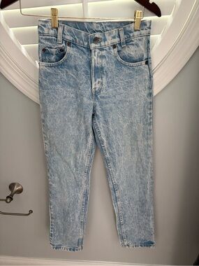 Vintage 1987 Made in USA Levi's 7505 Acid Wash  size 25 x 30